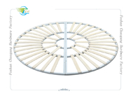 Round Shaped Folding Metal Slatted Bed Base For Mattress Support
